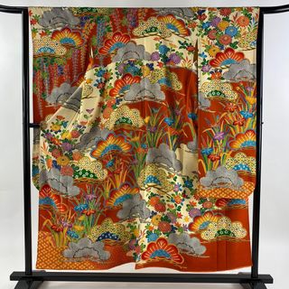 振袖 身丈153cm 裄丈65cm 正絹 秀品 【中古】(着物)