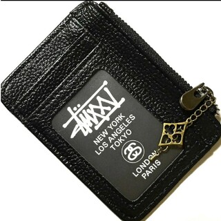 STUSSY - 希少⭐STUSSY⭐トランプ　６ポケットミニ財布パスケーストランプチャーム付01