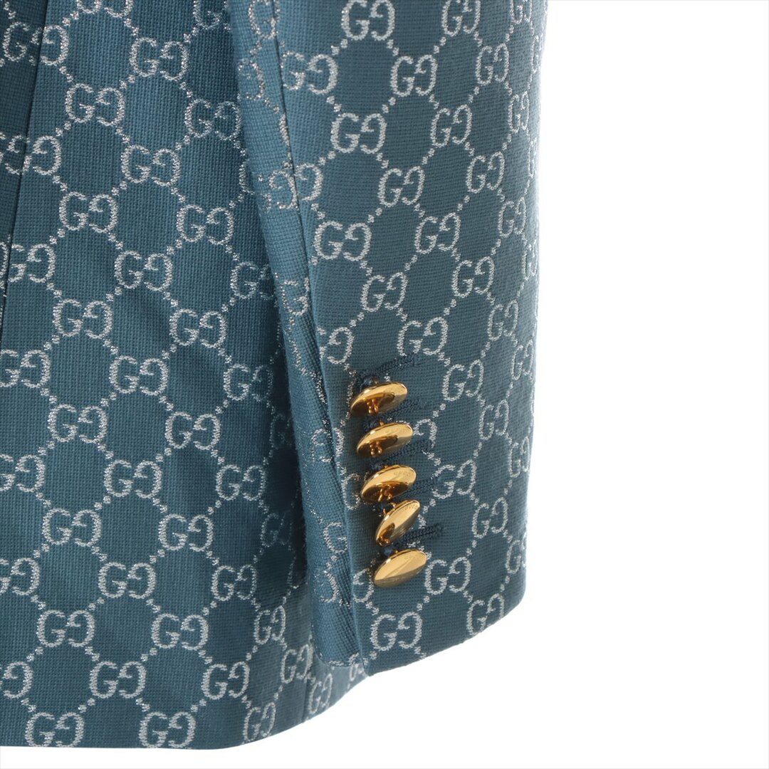 Gucci(グッチ)のグッチ インターロッキングG ウール×シルク 42 ブルー レディース そ レディースのジャケット/アウター(その他)の商品写真