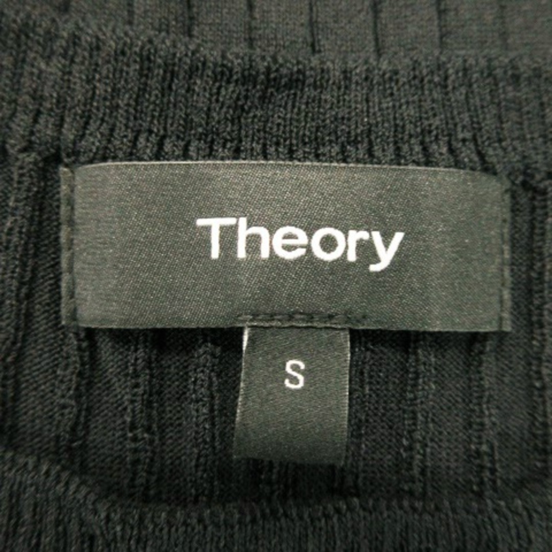 theory(セオリー)のセオリー ニット セーター サマー リブ ノースリーブ シャリ感 S ブラック レディースのトップス(ニット/セーター)の商品写真