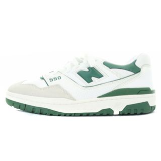 ニューバランス(New Balance)のニューバランス BB550WT1 スニーカー ロゴ 28.5cm 白 緑(スニーカー)