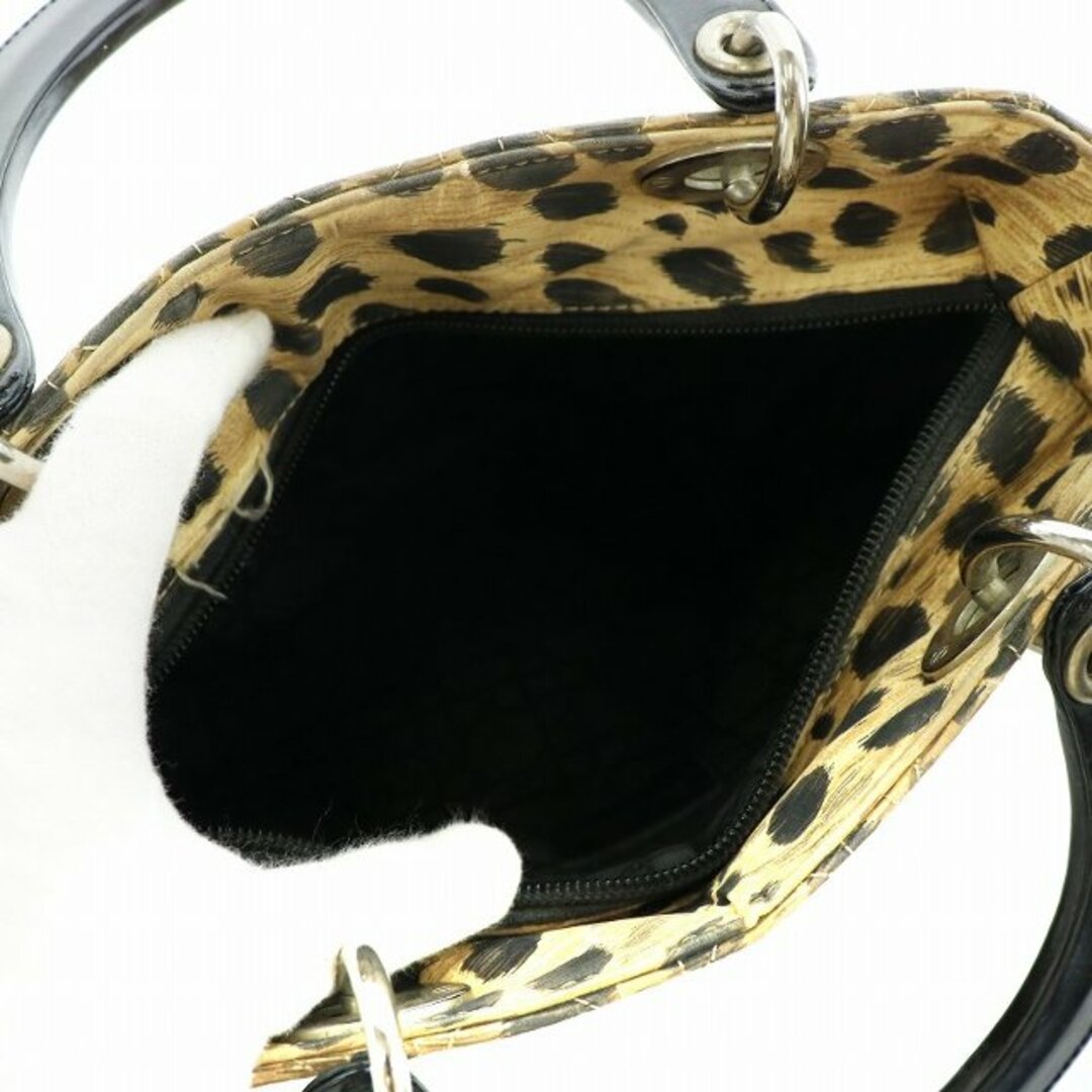 Christian Dior(クリスチャンディオール)のクリスチャンディオール レディディオール カナージュ ハンドバッグ ベージュ 黒 レディースのバッグ(ハンドバッグ)の商品写真