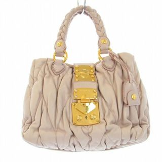 ミュウミュウ(miumiu)のミュウミュウ マテラッセ ハンドバッグ ショルダー 2WAY レザー ピンク(ハンドバッグ)