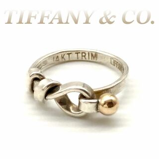 ティファニー(Tiffany & Co.)のティファニー ラブノットリング 指輪 SV925 14KT シルバー 60515(リング(指輪))