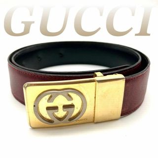 Gucci - グッチ ベルト レディース レザー ボルドー 60516