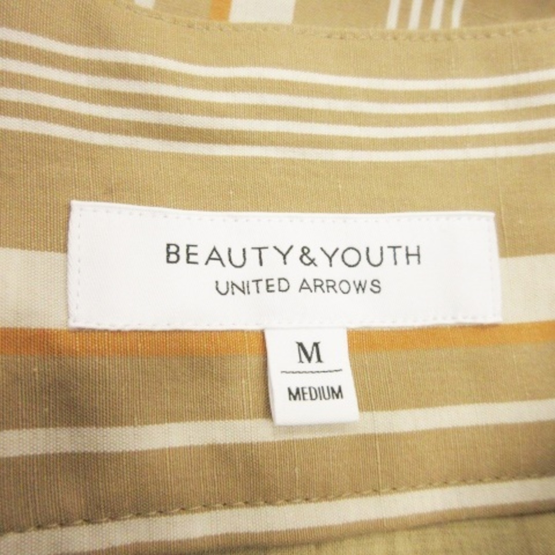BEAUTY&YOUTH UNITED ARROWS(ビューティアンドユースユナイテッドアローズ)のB&Y スカート タイト ロング 麻混 ストライプ 総柄 きれいめ M ベージュ レディースのスカート(ロングスカート)の商品写真