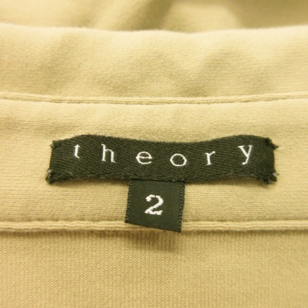 theory(セオリー)のセオリー シャツ スキッパー 七分袖 プルオーバー カットソー 2 ベージュ レディースのトップス(その他)の商品写真