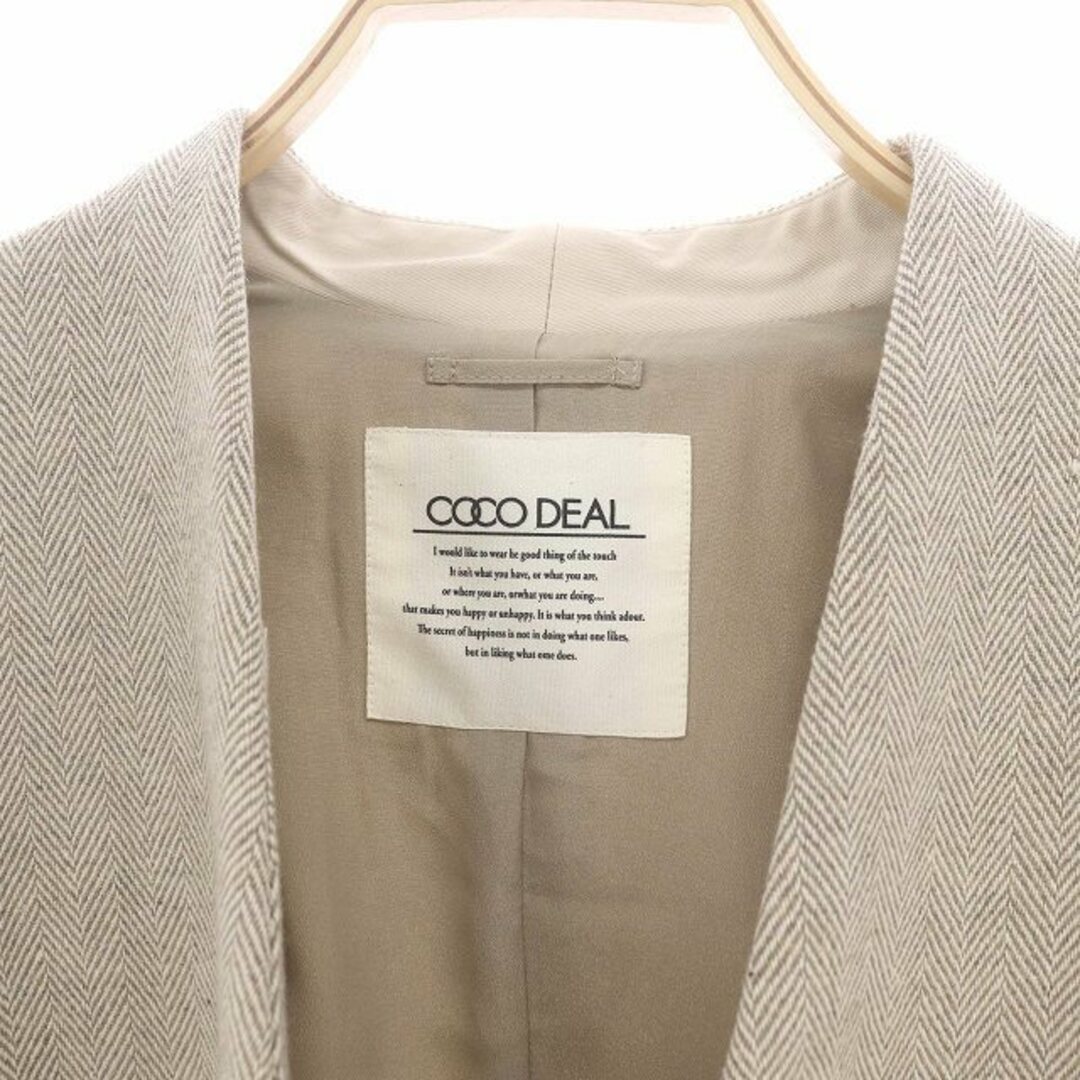 COCO DEAL(ココディール)のココディール  バックフレアチェスターコート アウター ロング 1 S ベージュ レディースのジャケット/アウター(その他)の商品写真