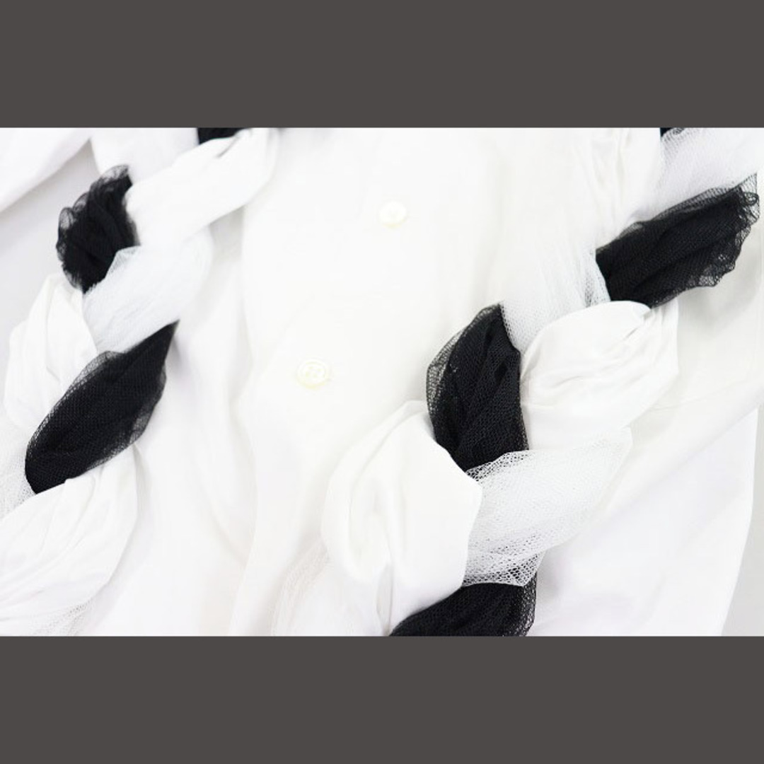 コムデギャルソンコムデギャルソン RI-B006 S 丸襟 三つ編み シャツ レディースのトップス(カットソー(長袖/七分))の商品写真