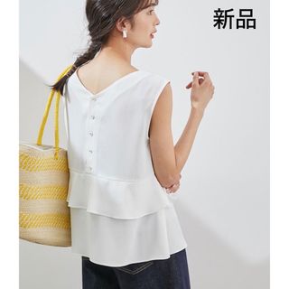 ロペピクニック(Rope' Picnic)の新品　未使用　タグ付き　rope picnic カットソー　ブラウス　シャツ　白(シャツ/ブラウス(半袖/袖なし))