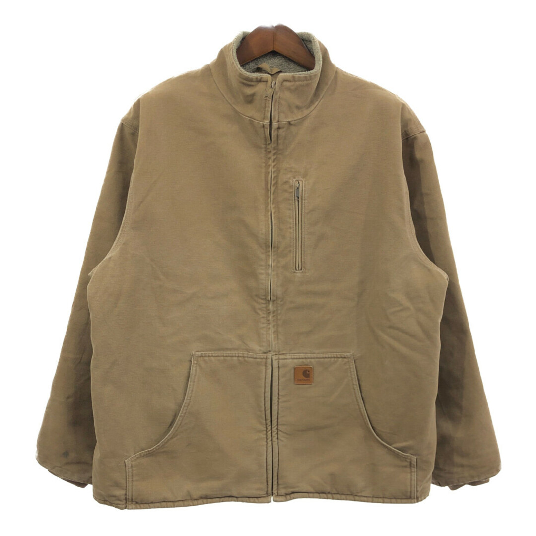 carhartt(カーハート)のCarhartt カーハート ダック ワークジャケット ベージュ (メンズ XL) 中古 古着 Q5175 メンズのジャケット/アウター(その他)の商品写真