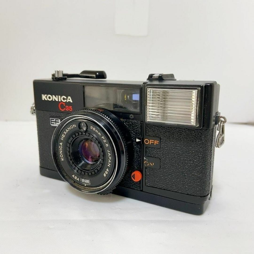 KONICA C35 フィルムカメラ EF 38mm F2.8 HEXANON スマホ/家電/カメラのカメラ(フィルムカメラ)の商品写真
