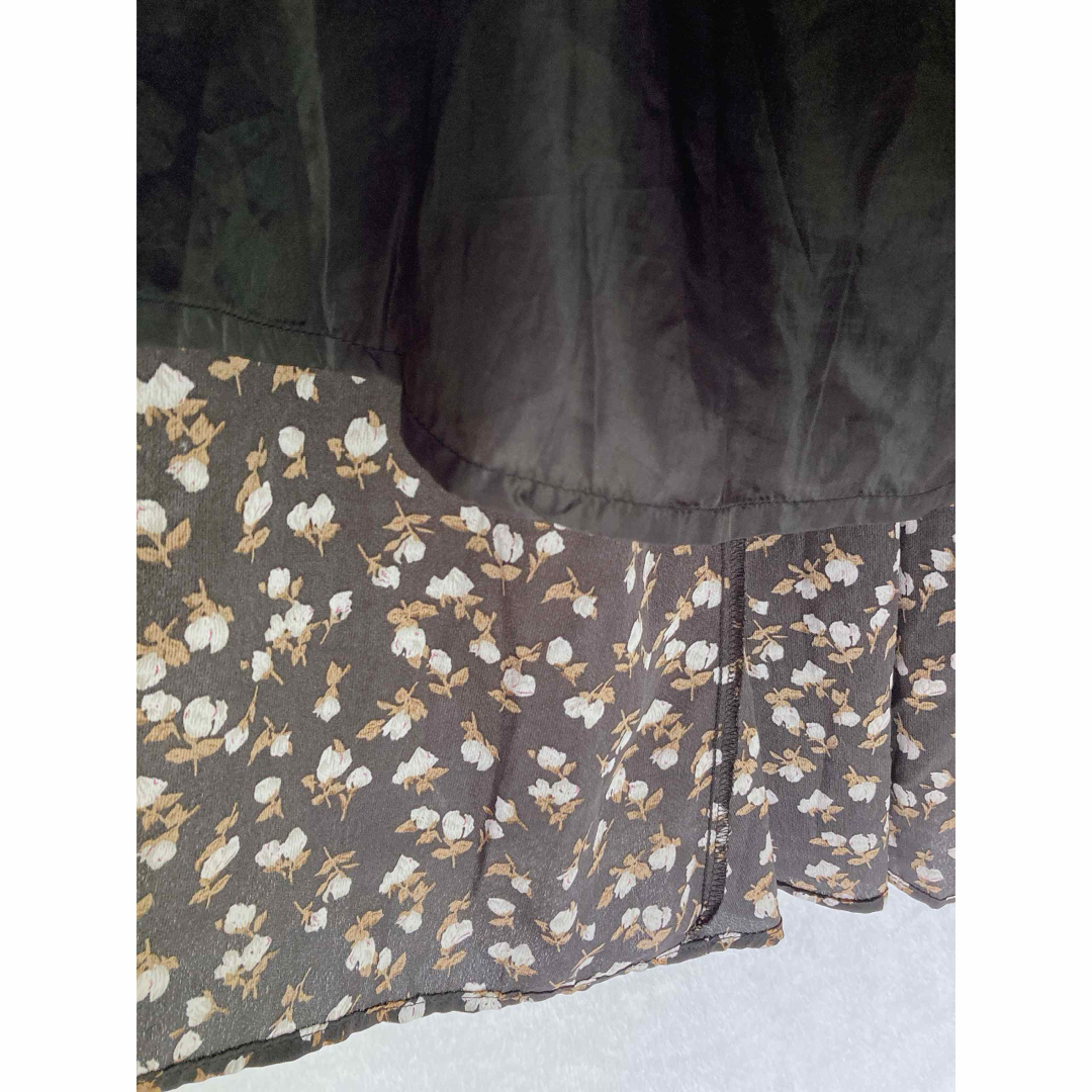 GRL(グレイル)のAライン ふんわり フレア 小花柄 裏地付き シック ロングスカート M GRL レディースのスカート(ロングスカート)の商品写真