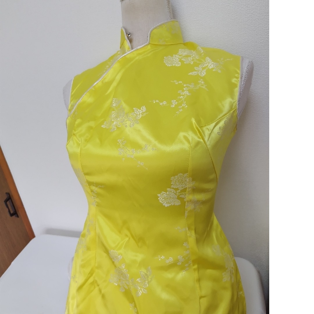 チャイナ服🇨🇳イエロー レディースのフォーマル/ドレス(その他)の商品写真