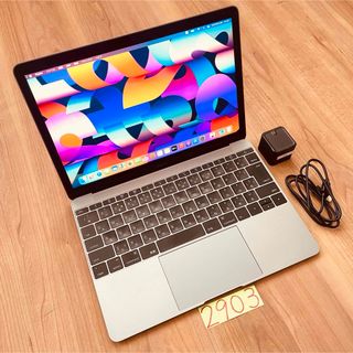 マック(Mac (Apple))のMacBook retina 12インチ 2016 SSD512GB 管2903(ノートPC)