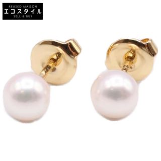 ミキモト(MIKIMOTO)のミキモト 【美品】PE-2QK K18 5.25mm アコヤパール スタッド(ピアス)