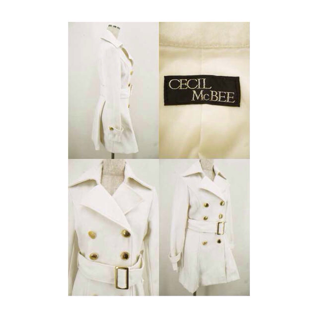 CECIL McBEE(セシルマクビー)のCECIL McBEE 白コート レディースのジャケット/アウター(ピーコート)の商品写真