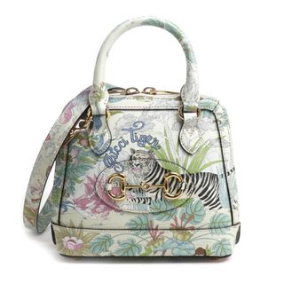 グッチ(Gucci)のGUCCI グッチ ホースビット1955 タイガー 2Wayショルダーバッグ ホワイト マルチカラー 677212 レディース【中古】【美品】(ショルダーバッグ)