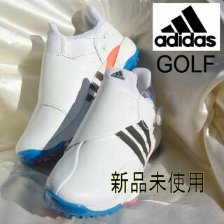 アディダス(adidas)の新品25cmアディダスゴルフ ゴルフシューズ ソフトスパイク BOAダイヤル 白(シューズ)