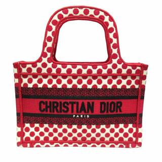 クリスチャンディオール(Christian Dior)のクリスチャンディオール Dior ブック トート ミニ バッグ ハンドバッグ▽５(トートバッグ)