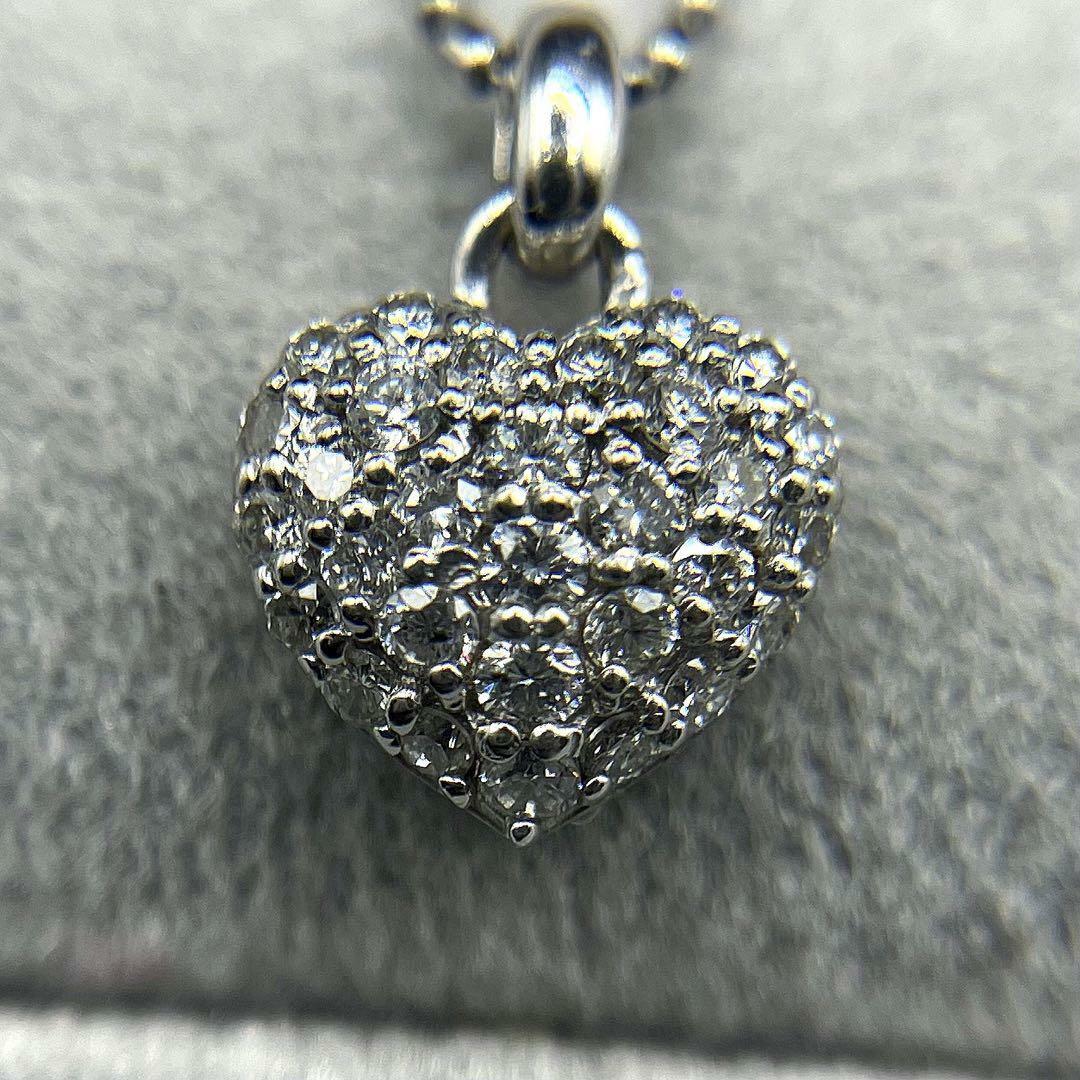 JE59★高級 ダイヤモンド0.26ct K18WG ネックレス レディースのアクセサリー(ネックレス)の商品写真