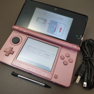 ニンテンドー3DS(ニンテンドー3DS)の安心の整備済み！◆任天堂3DS 中古本体◆ミスティピンク◆98(携帯用ゲーム機本体)