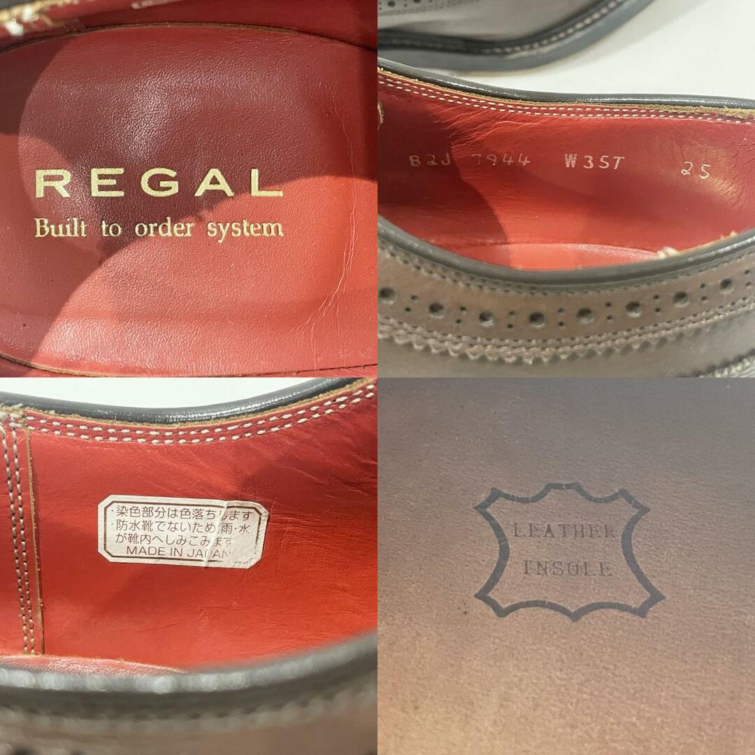 REGAL(リーガル)のREGAL ドレスシューズ ウィングチップ ビジネス サイズJP25cm パターンオーダー品 メンズの靴/シューズ(ドレス/ビジネス)の商品写真