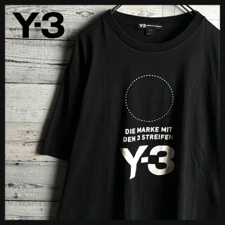 【即完売モデル】Y-3 ☆ 刺繍ビッグロゴ入り 定番カラー 半袖Tシャツ