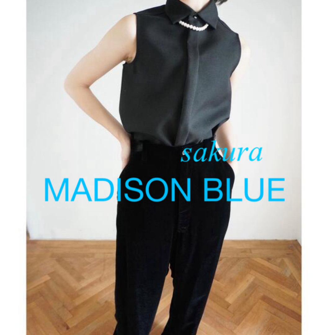 MADISONBLUE(マディソンブルー)の新品未使用タグ付き　マディソンブルー スリーブレスシャツ レディースのトップス(シャツ/ブラウス(半袖/袖なし))の商品写真