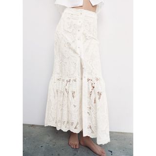 ZARA コットンレーススカート