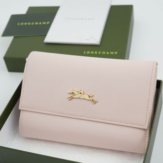 LONGCHAMP - ✨極美品箱付き✨　LONGCHAMP ロンシャン　三つ折り　ホースロゴ　アイコン