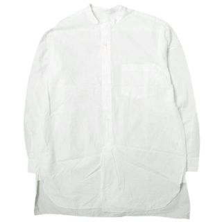 COMOLI - COMOLI コモリ 日本製 バンドカラーシャツ 15S-02002 2 WHITE 長袖 ロング丈 トップス【中古】【COMOLI】