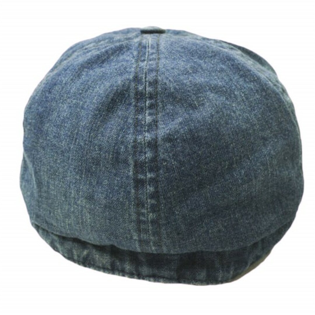 RRL(ダブルアールエル)のRRL ダブルアールエル DENIM NEWSBOY CAP デニムニュースボーイキャップ 782666633001 M(58cm) インディゴ Double RL ダメージ加工 キャスケット 帽子【中古】【RRL】 メンズの帽子(キャスケット)の商品写真