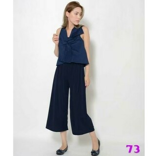 【shopnikoniko】 2wayリボンノースリーブトップス(シャツ/ブラウス(半袖/袖なし))