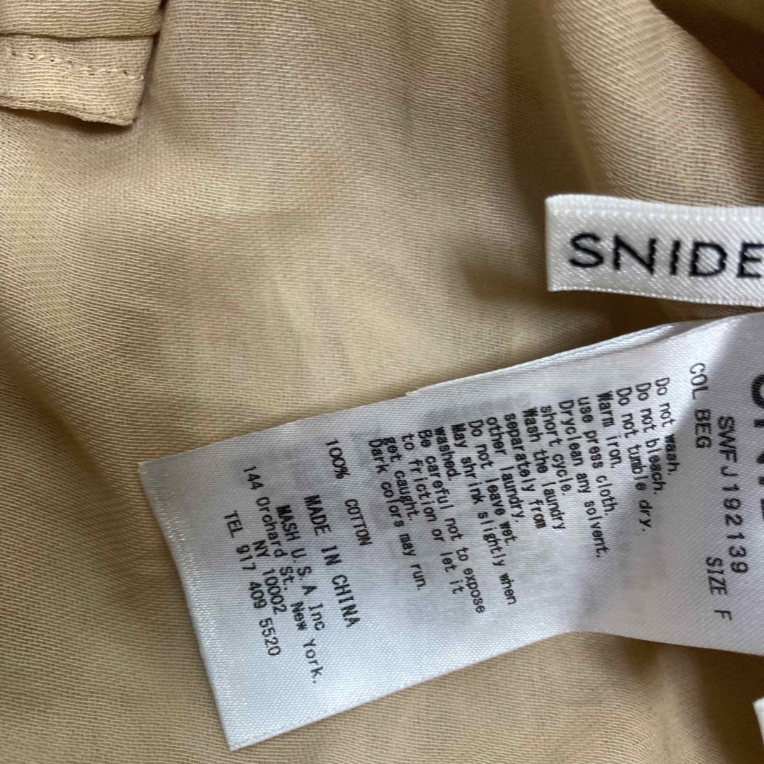 SNIDEL(スナイデル)のSNIDEL 近年モデル　シンプル使いやすいコットンジャケット　フリー レディースのジャケット/アウター(その他)の商品写真
