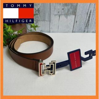 【新品】トミーヒルフィガーTommy hilfiger ベルト　THロゴ　トリコ(ベルト)