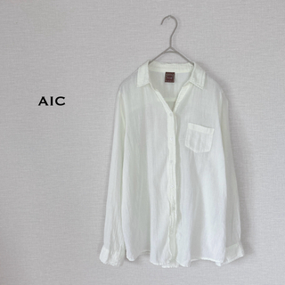 AIC シャツブラウス　コットン100% インド製(シャツ/ブラウス(長袖/七分))