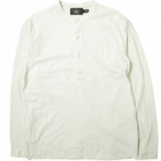 ダブルアールエル(RRL)のRRL ダブルアールエル L/S BAND COLLAR SHIRTS バンドカラープルオーバーシャツ 782784818001 L ナチュラル 長袖 Double RL ヘンリーネック トップス【中古】【RRL】(シャツ)