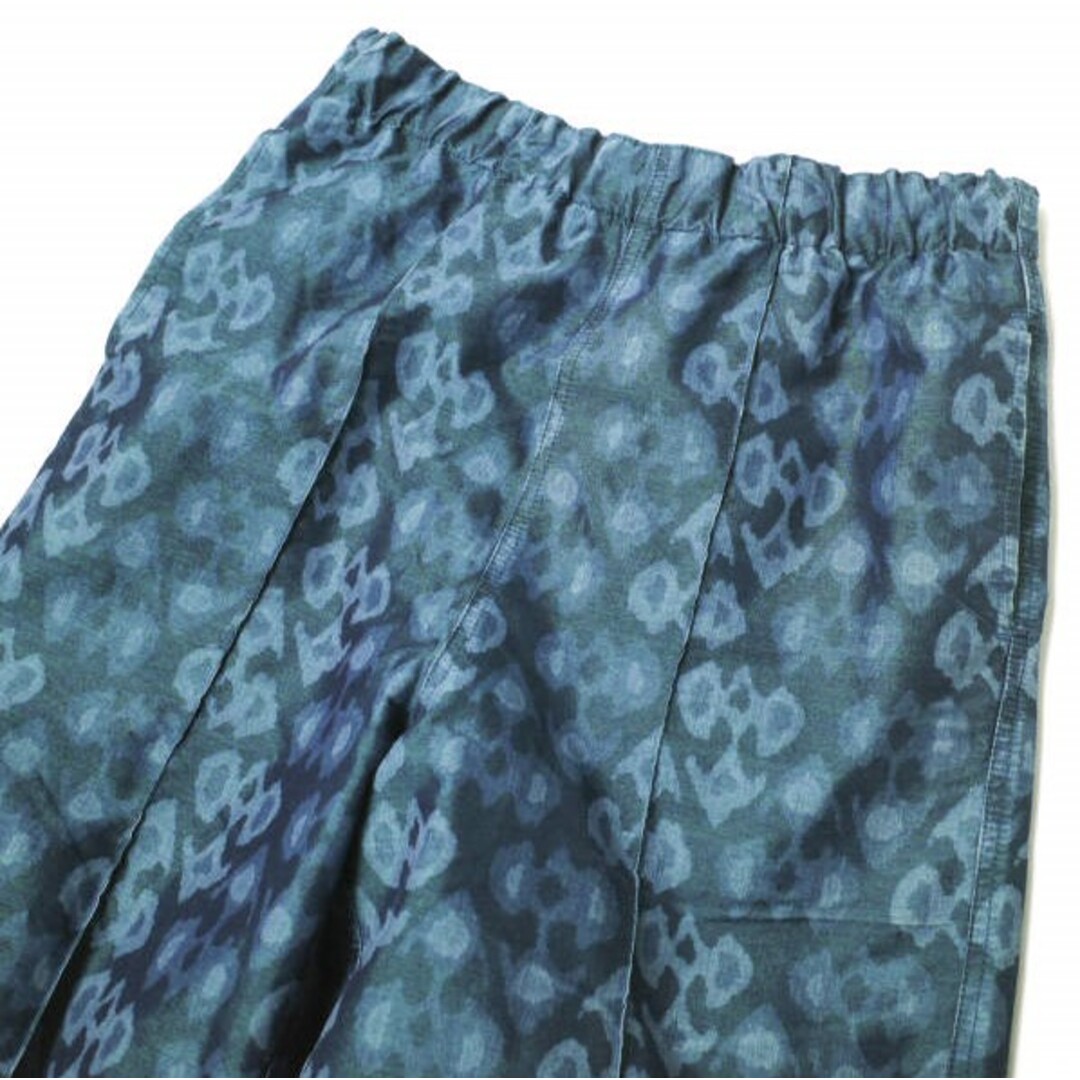 maturely マチュアリー 21AW Kasuri Print Pants カスリプリントパンツ 13-24-1040-803 ONE SIZE BLUE BEAMS イージー ボトムス【中古】【maturely】 レディースのパンツ(カジュアルパンツ)の商品写真