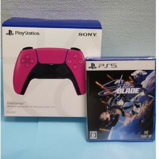 プレイステーション(PlayStation)の【新品２点セット】ノヴァピンクＤ/Ｓワイヤレス＆ステラーブレイド(その他)