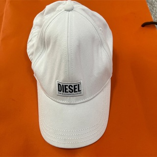 ディーゼル(DIESEL)の訳あり　ディーゼル　DIESEL　帽子　デカロゴ　ホワイト　白　キャップ(キャップ)