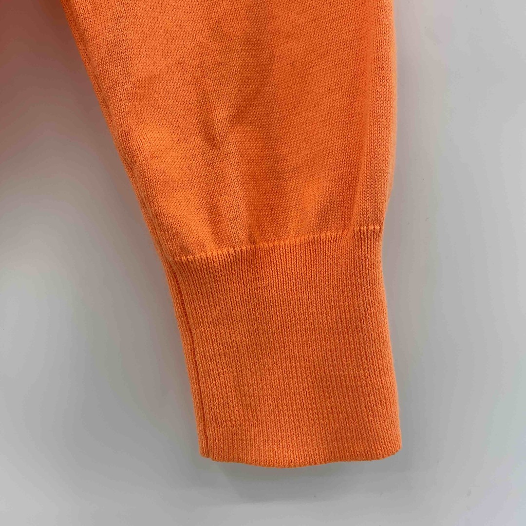 OPAQUE.CLIP(オペークドットクリップ)のOPAQUE.（CLIP） オペークドット（クリップ） レディース カーディガン 長袖 オレンジ クルーネック ウール混 FILIVIVI社製糸使用 レディースのトップス(カーディガン)の商品写真