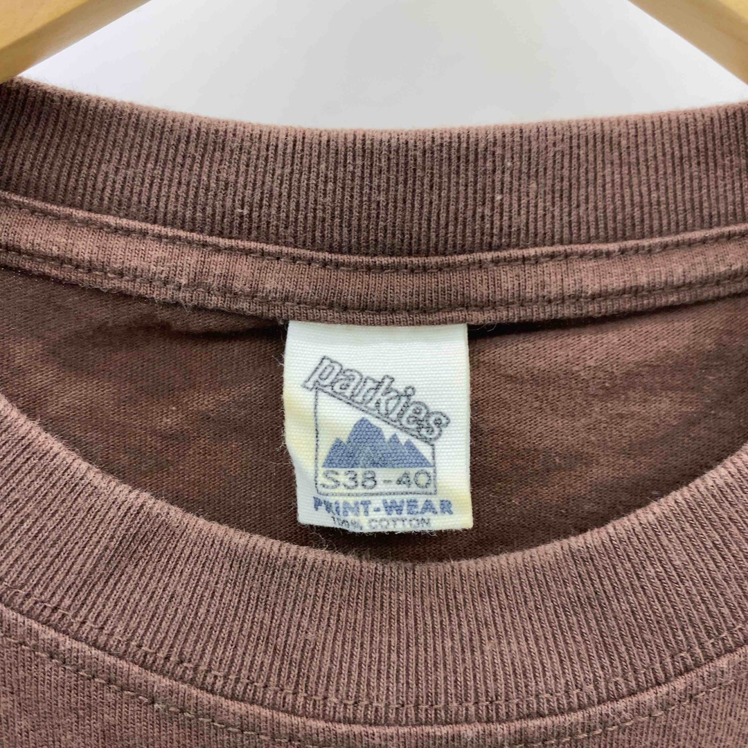 parkies パーキーズ ブラウン くま プリントロゴ メンズ Tシャツ（半袖） メンズのトップス(Tシャツ/カットソー(半袖/袖なし))の商品写真