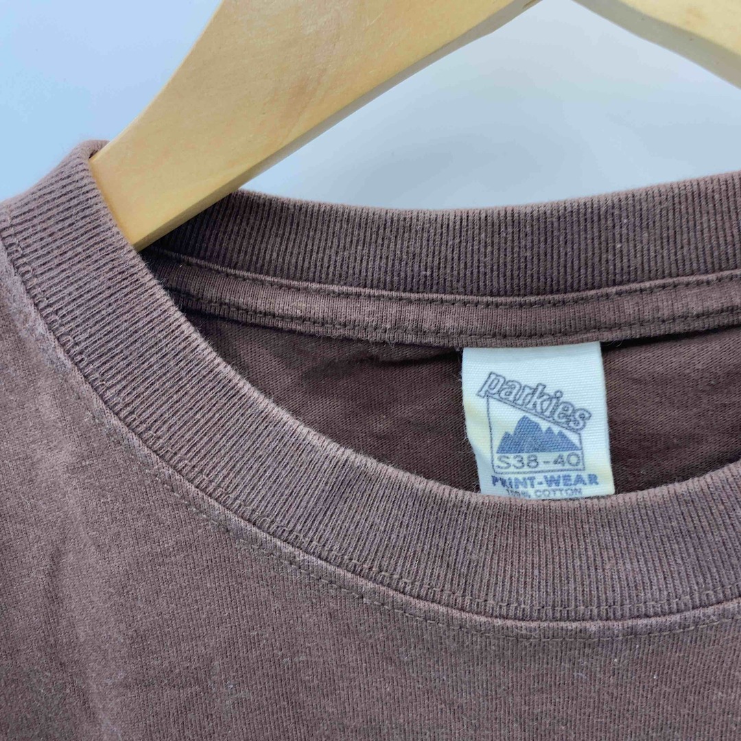 parkies パーキーズ ブラウン くま プリントロゴ メンズ Tシャツ（半袖） メンズのトップス(Tシャツ/カットソー(半袖/袖なし))の商品写真