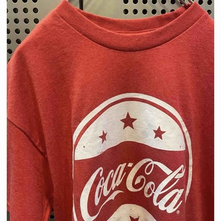 古着　ヴィンテージ　Tシャツ　プリントTシャツ　コカコーラ　企業物　個性派(Tシャツ/カットソー(半袖/袖なし))