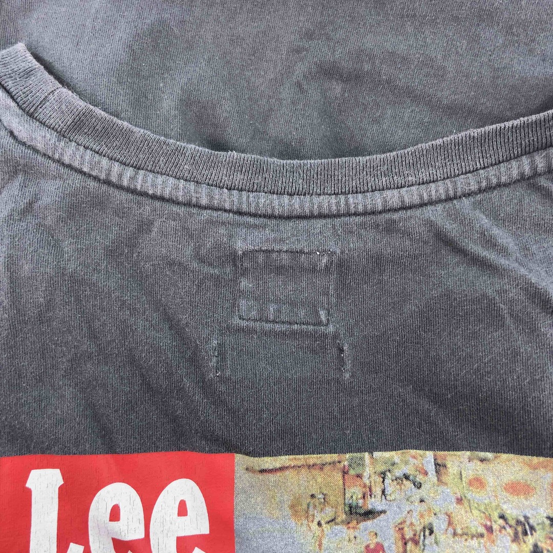 Lee(リー)のLee リー レディース ノースリーブワンピース　ロング丈　チャコールグレー　バックプリント　ロゴ刺繍 レディースのワンピース(ロングワンピース/マキシワンピース)の商品写真