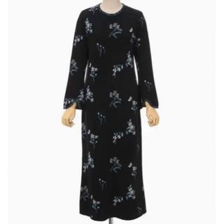 mame - Osmanthus Motif Jacquard Knitted Dressの通販 by ようこそ mame - Osmanthus Motif Jacquard Knitted Dressの通販 by ようこそ