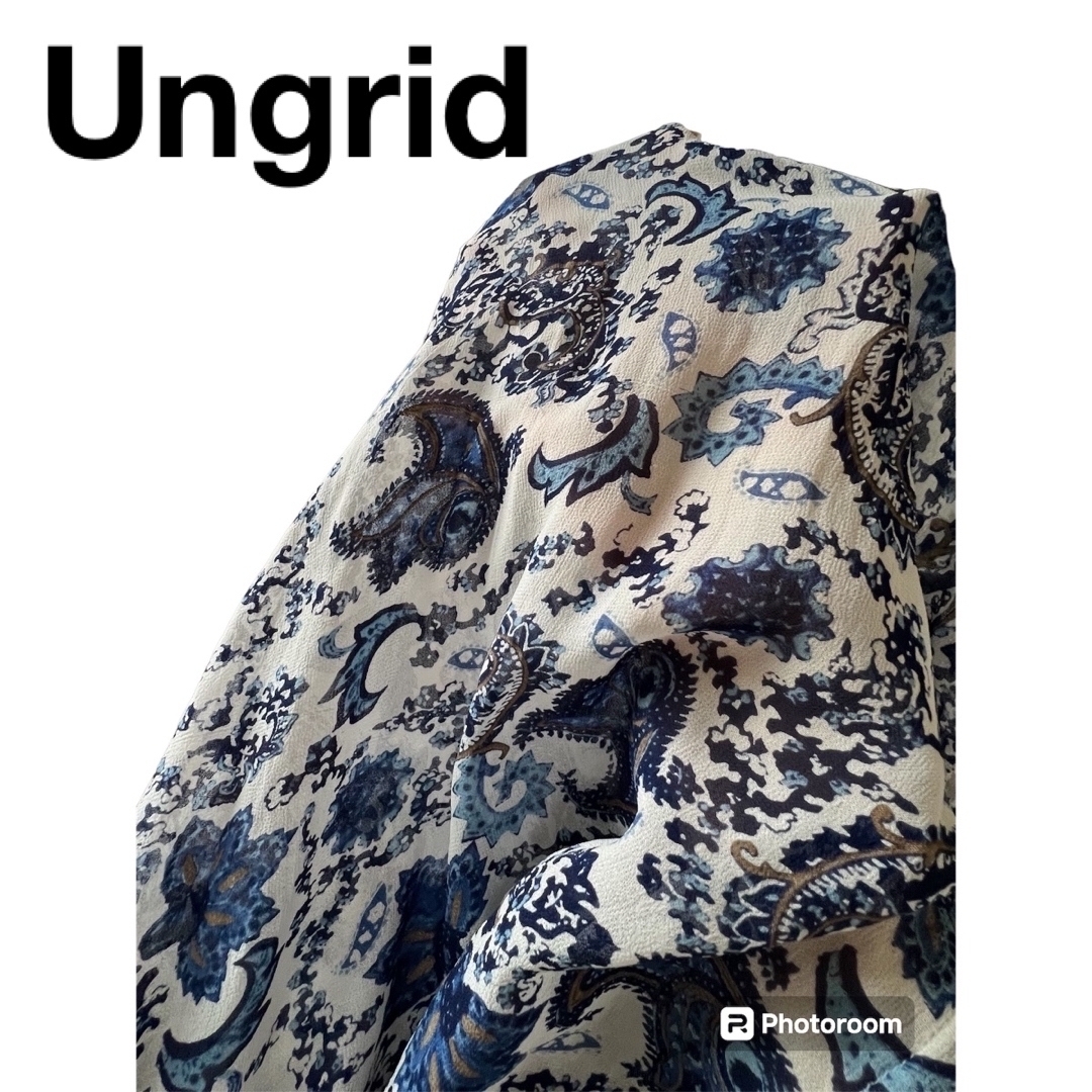 Ungrid(アングリッド)のUngrid アングリッド　フレア　シフォンマキシワンピース　ロングワンピース レディースのワンピース(ロングワンピース/マキシワンピース)の商品写真