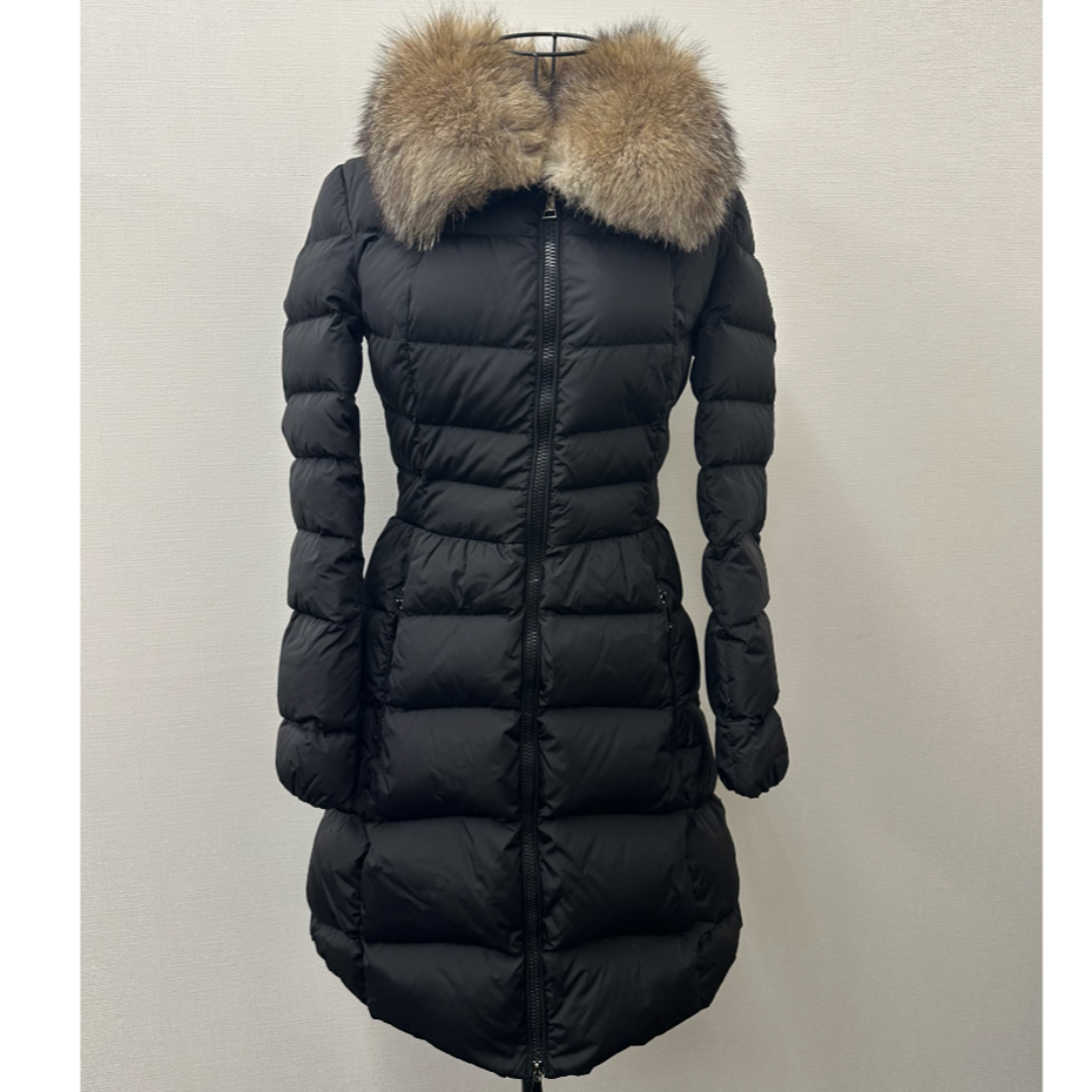 MONCLER - MONCLER　インロンデールファー付ジップアップロングコート