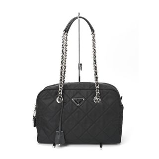 PRADA - プラダ / PRADA　キルティング チェーンショルダー / ボストンバッグ　1BB903　ナイロン　ネロ(ブラック)　【中古】 商品番号 E-155638